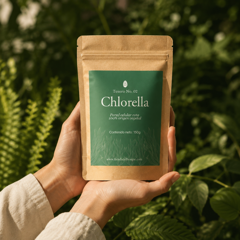 Kit Detox del Bosque — Esencia de pino + 2 Chlorellas
